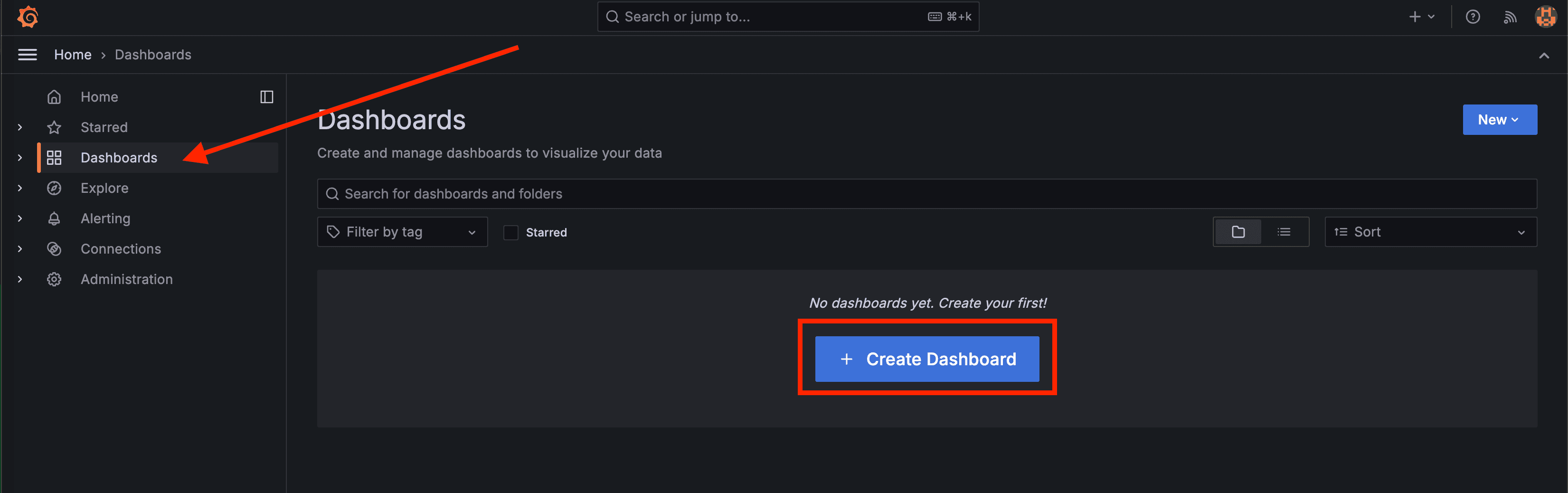 Create Dashboard