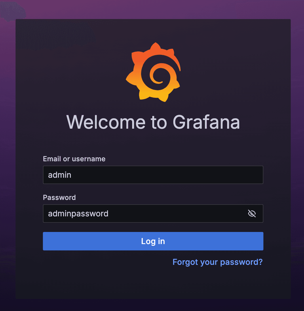 Login Grafana