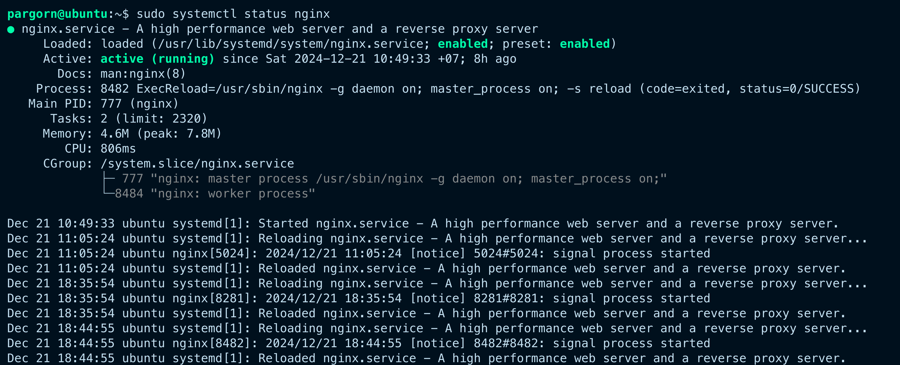 statis nginx